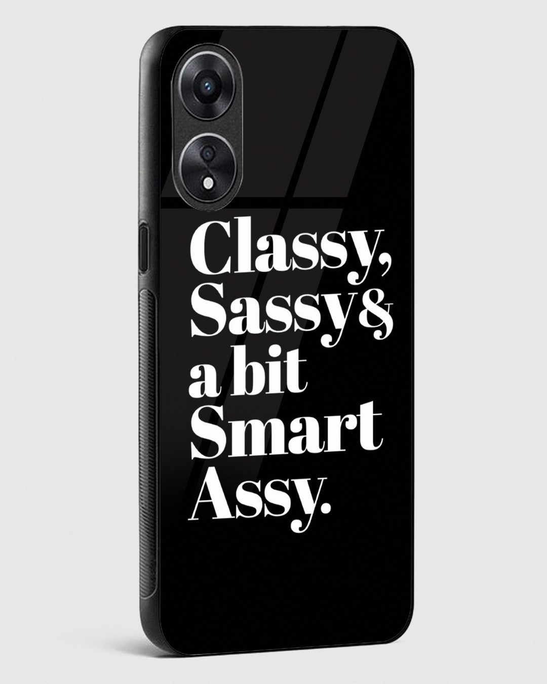 Shop Classy Sassy Premium Glass Case for Oppo A78 5G-Back