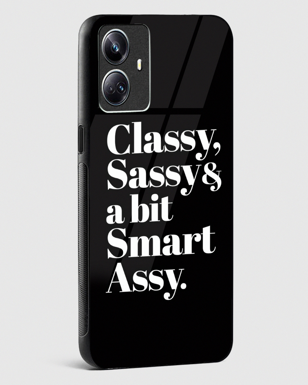 Shop Classy Sassy Premium Glass Case for Realme 10 Pro Plus 5G-Back