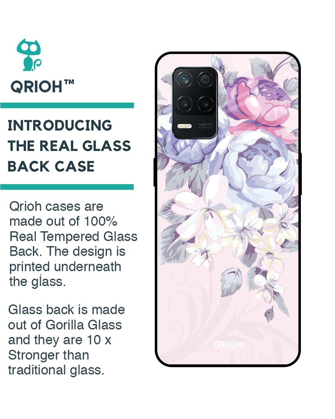 Shop Cloudburst Printed Premium Glass Cover for Realme 8 5G (Shockproof, Light Weight)-Back