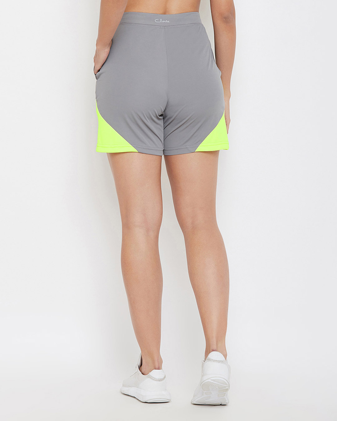 Shop Activewear Shorts In Grey-Back
