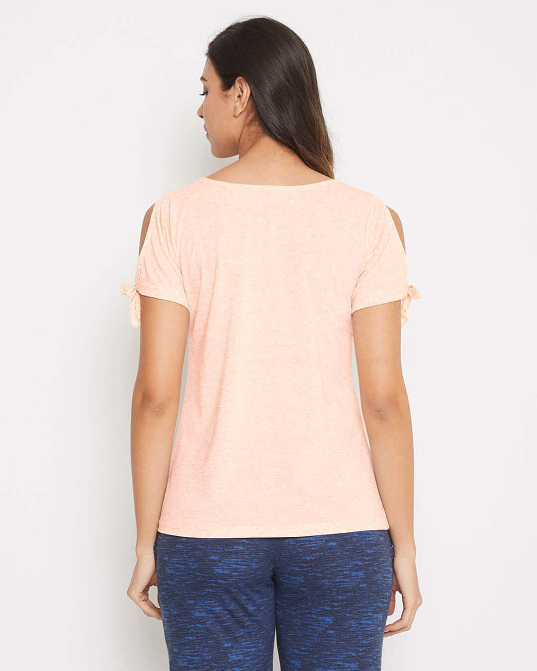 Shop Chic Basic Top In Peach Pink   Cotton Rich-Back