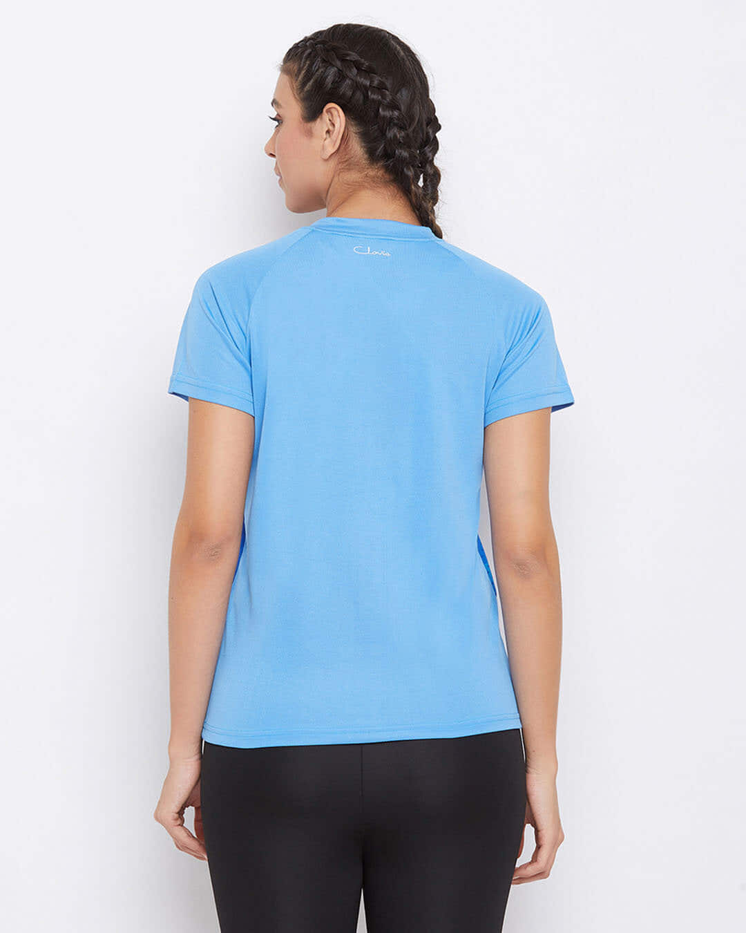 Shop Comfort Fit Active Printed T-Shirt In Blue-Back
