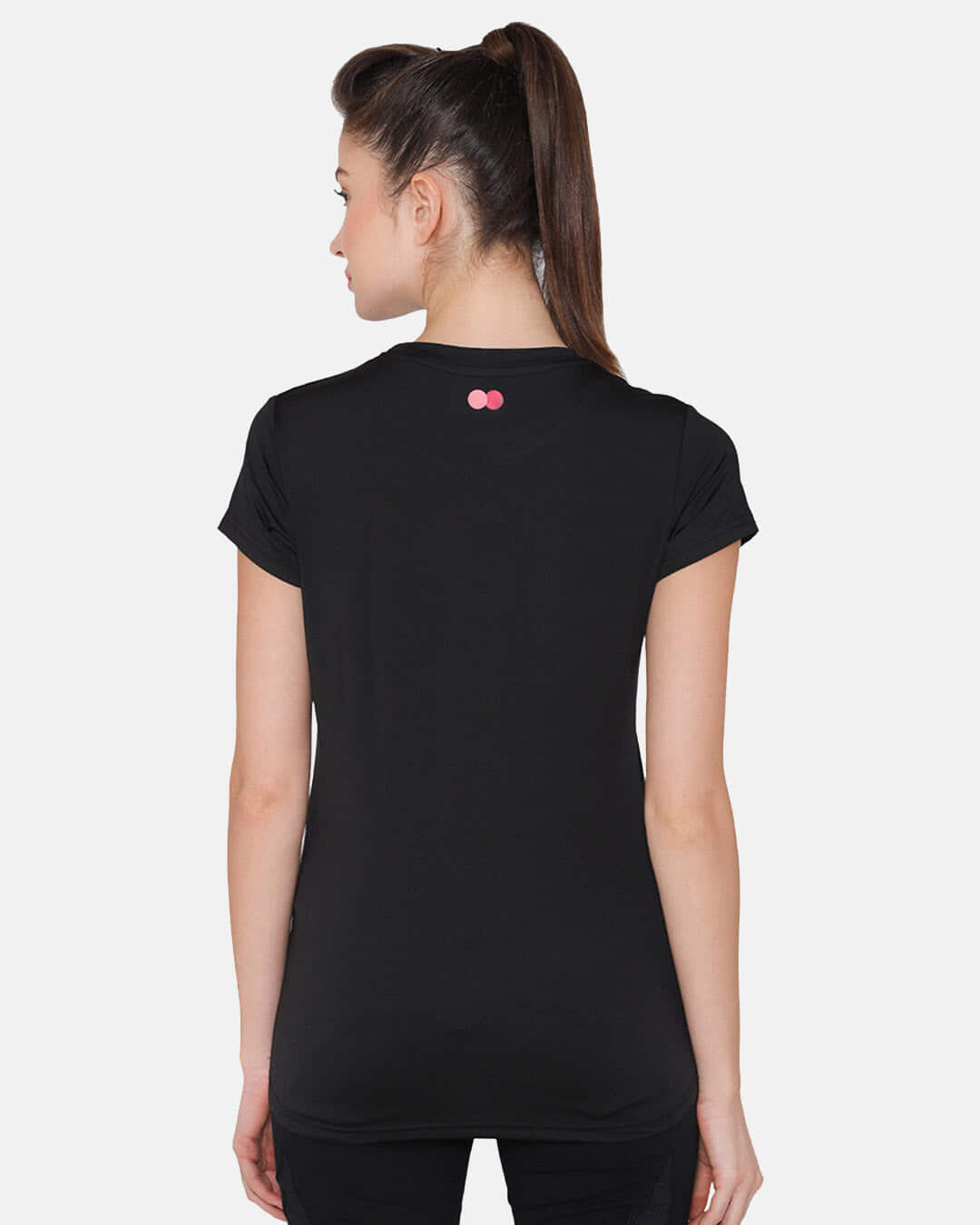 Shop Comfort Fit Active Text Print T-Shirt In Black-Back
