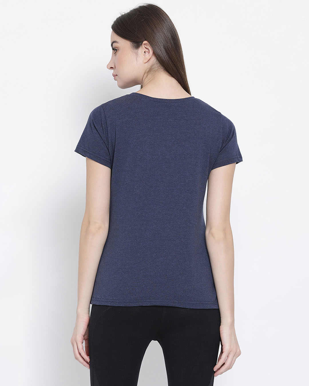 Shop Pack of 2 Cotton Print Me Pretty T-shirt - Blue & Black-Back