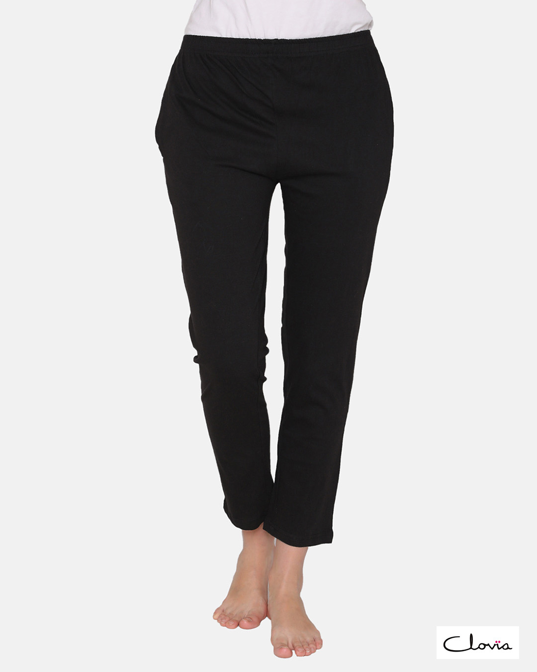 

Clovia Cotton Rich Pyjama In Black Clovia Women Cotton Rich Pyjama with Elasticated Waist Band Bewakoof.com