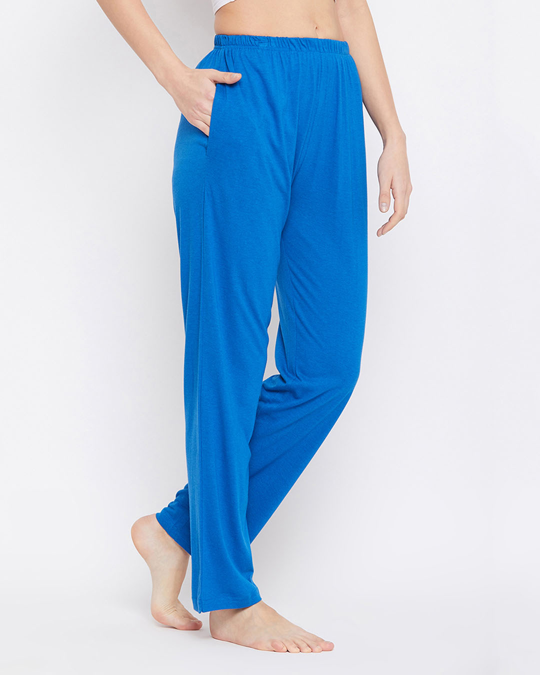 Shop Cotton Rich Pyjamas In Blue-Back