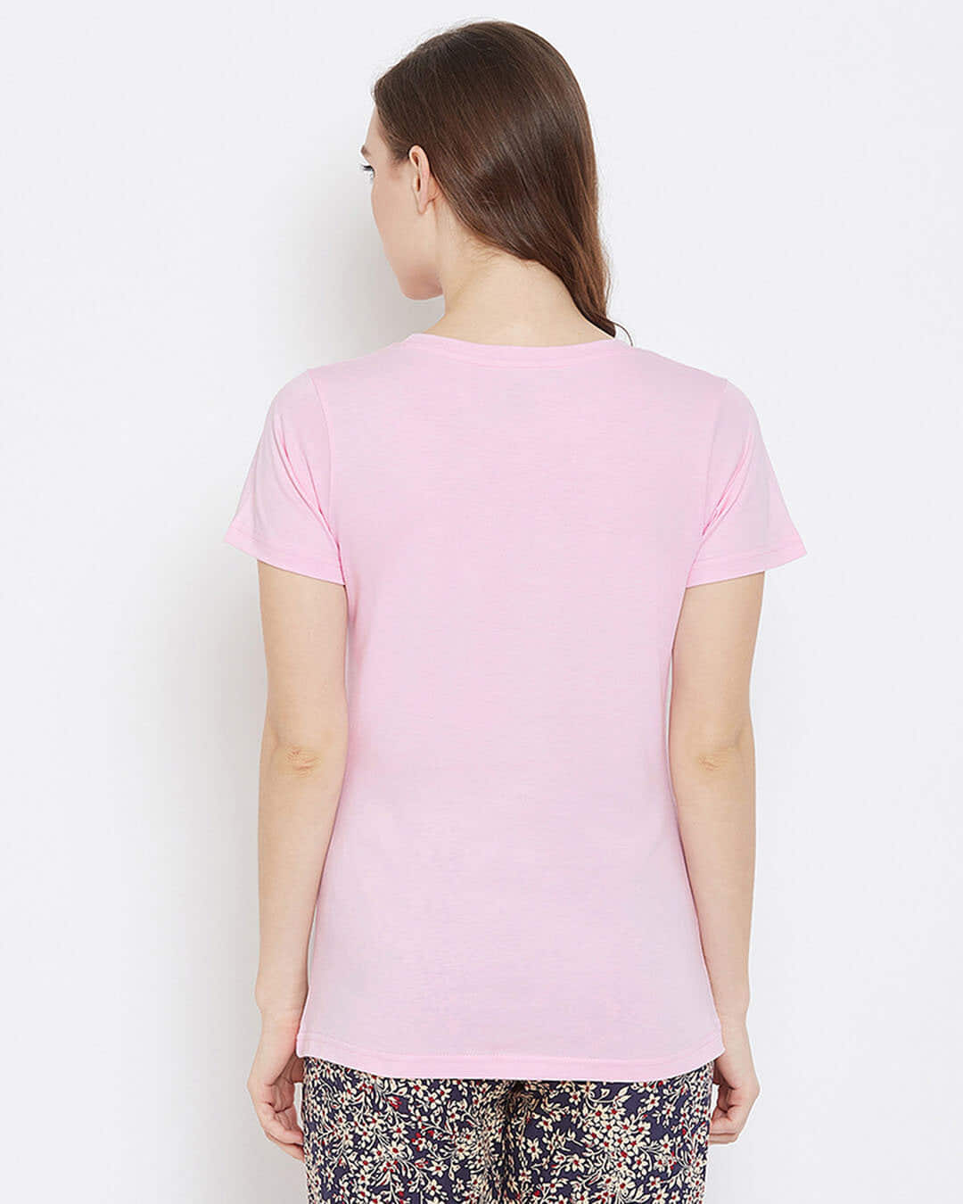 Shop Happy Is My Superpower Top In Pink  Cotton Rich-Back