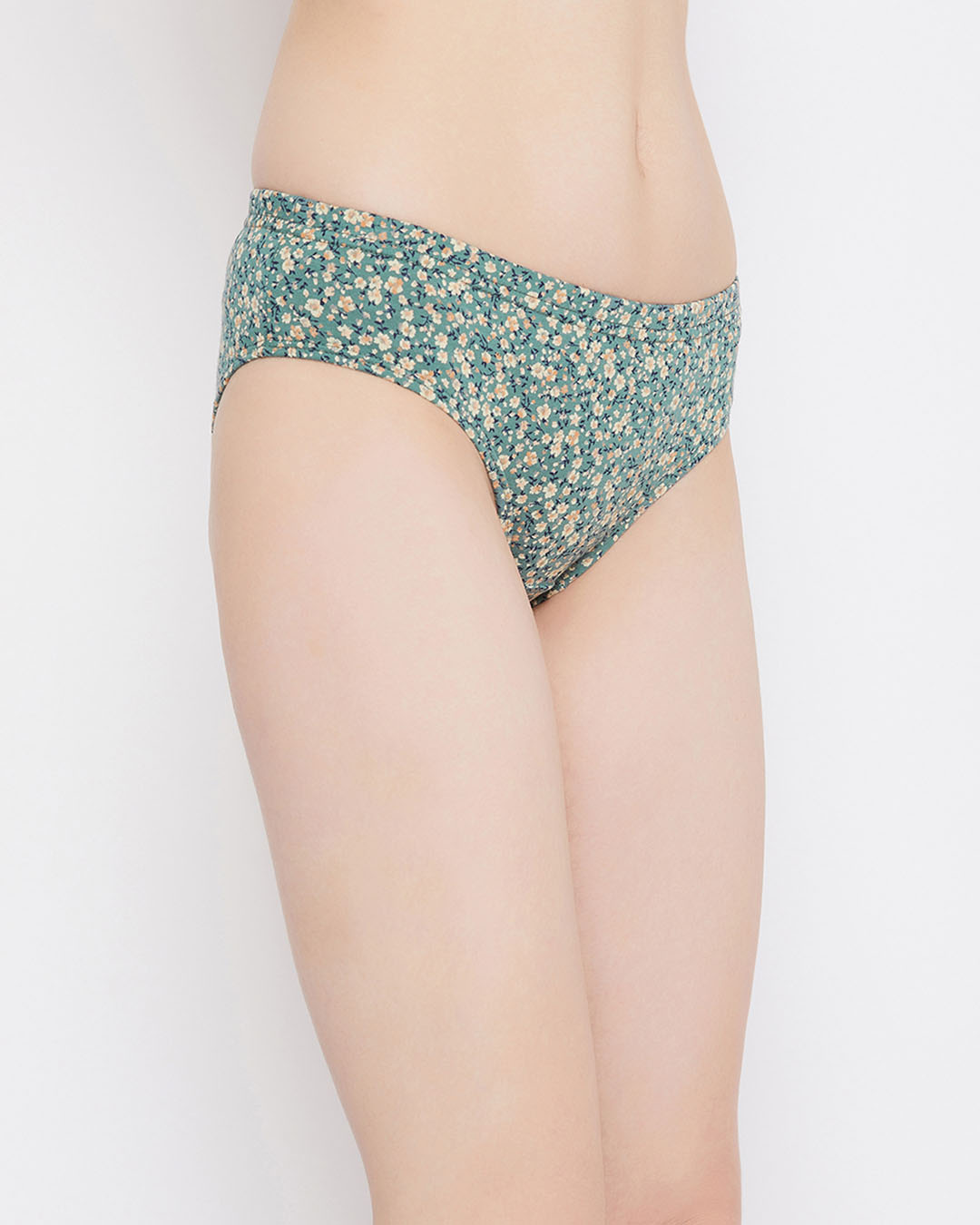Shop Mid Waist Printed Hipster Panty With Inner Elastic In Multicolour  Cotton-Back