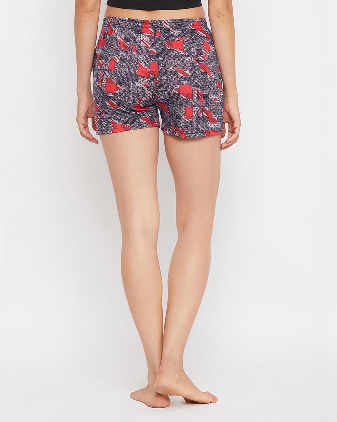 Shop Print Me Pretty Boxer Shorts In Red-Back