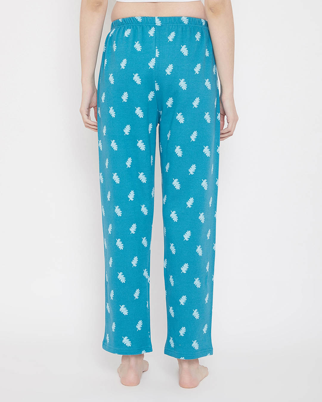 Shop Print Me Pretty Pyjamas In Turquoise-Back