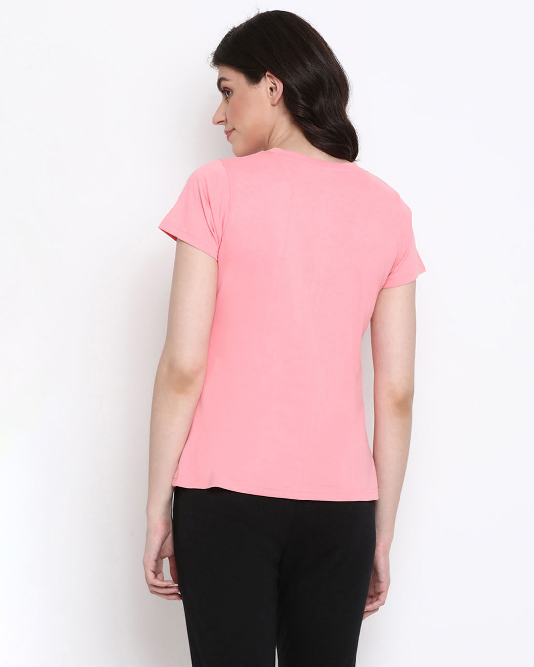 Shop Print Me Pretty Top In Light Pink  Cotton-Back