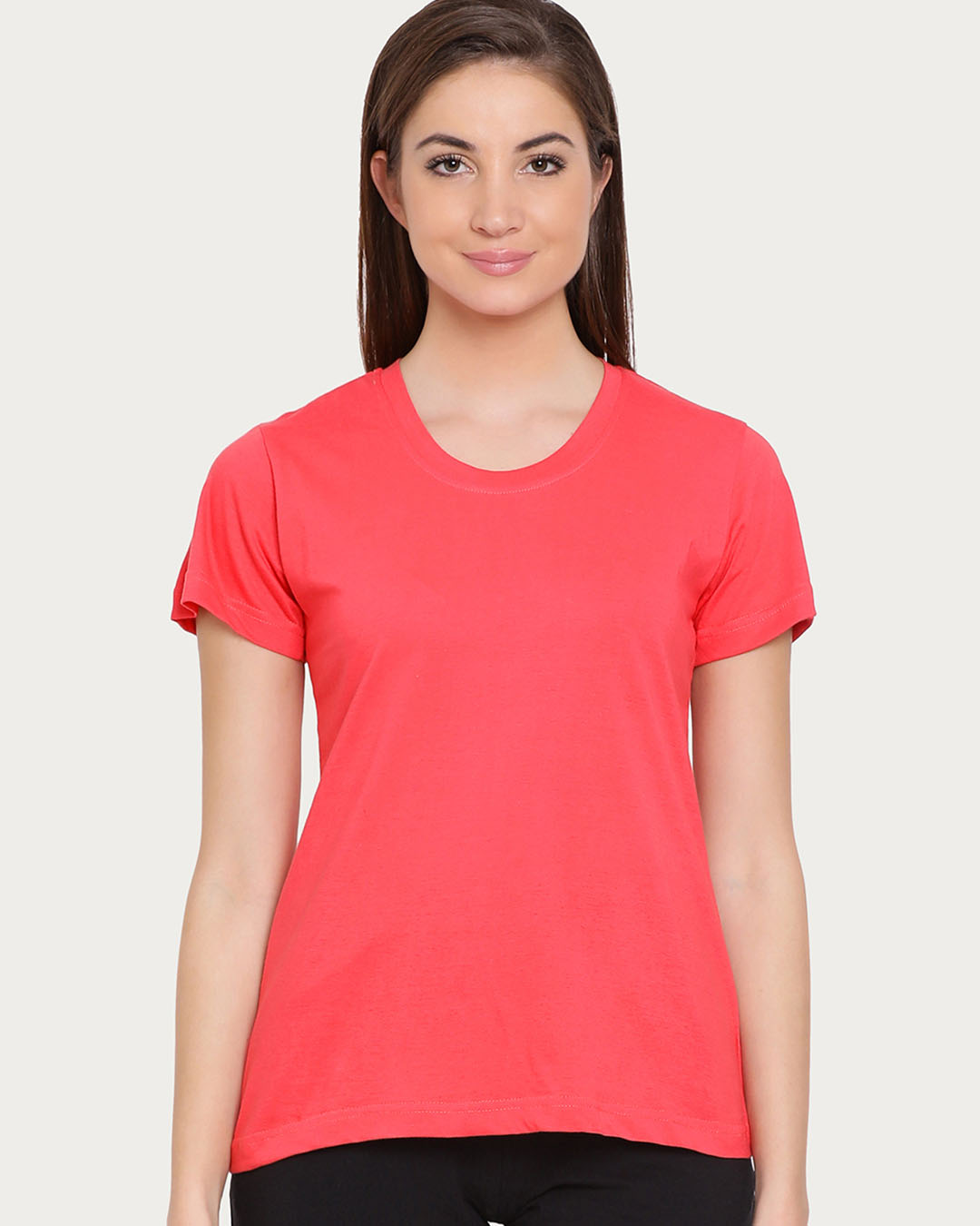 Shop Solid Sleep T Shirt In Red   Cotton Rich-Back