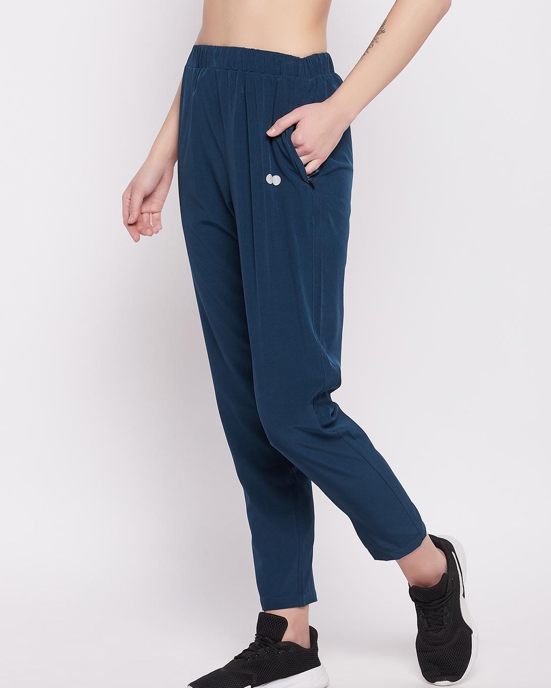 Shop Women's Blue Activewear Track Pants-Back
