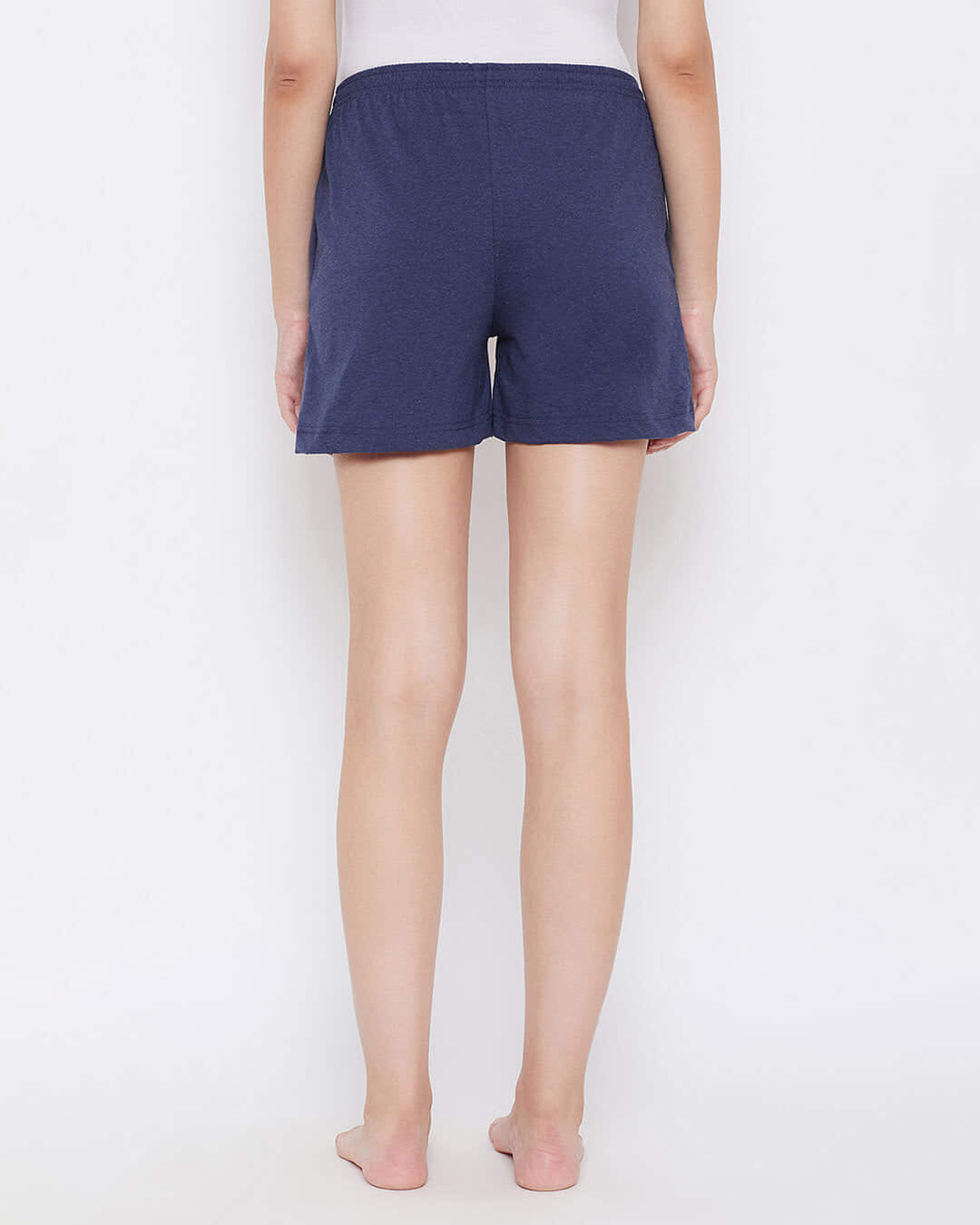 Shop Women's Cotton Rich Boxer Shorts In Blue-Back