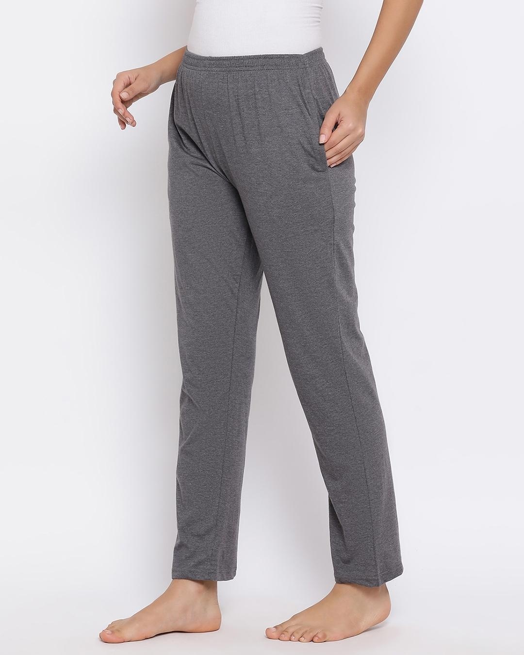 Shop Women's Grey Pyjamas-Back