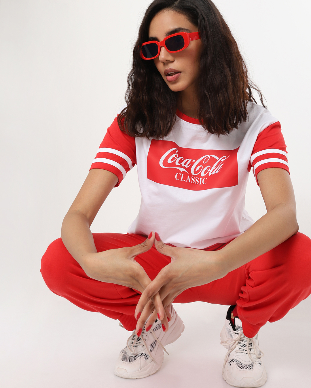 Buy Coca Cola Classic Color Block Short Top for Women white Online at  Bewakoof