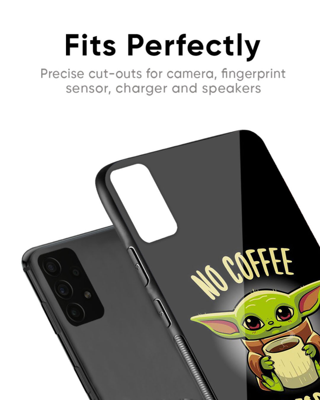 Shop Coffee Force Premium Glass Case for OnePlus 6T (Shock Proof, Scratch Resistant)-Back