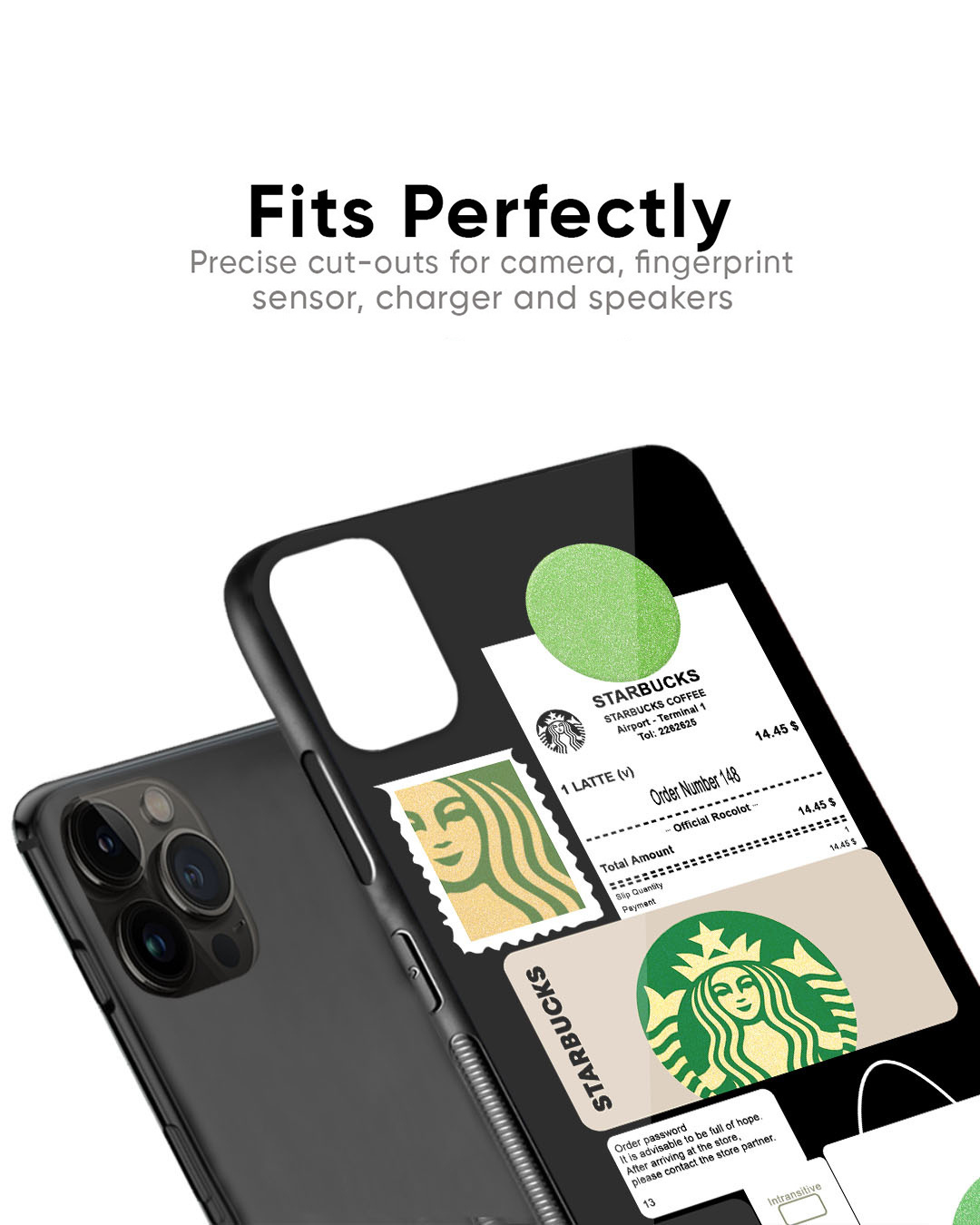 Shop Coffee Latte Premium Glass Case for Apple iPhone 7 (Shock Proof, Scratch Resistant)-Back