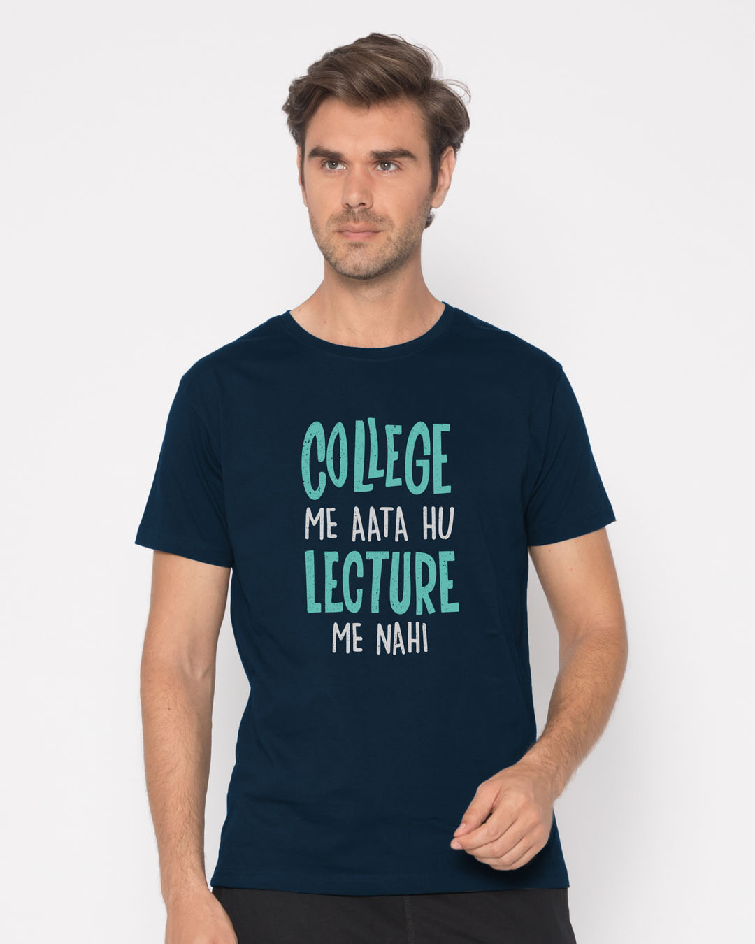 Shop College Lecture Half Sleeve T-Shirt-Back