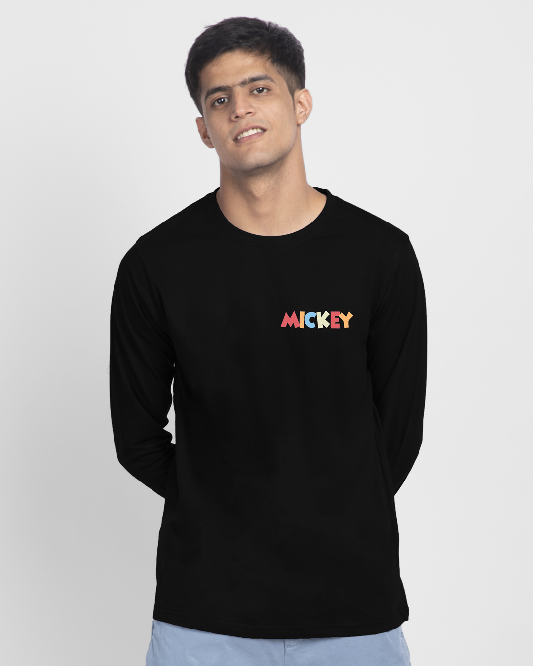 Shop Color Line Mickey Full Sleeve T-Shirt (DL)-Back