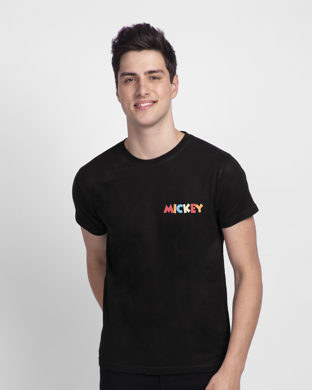 Shop Color Line Mickey Half Sleeve T-Shirt (DL)-Back