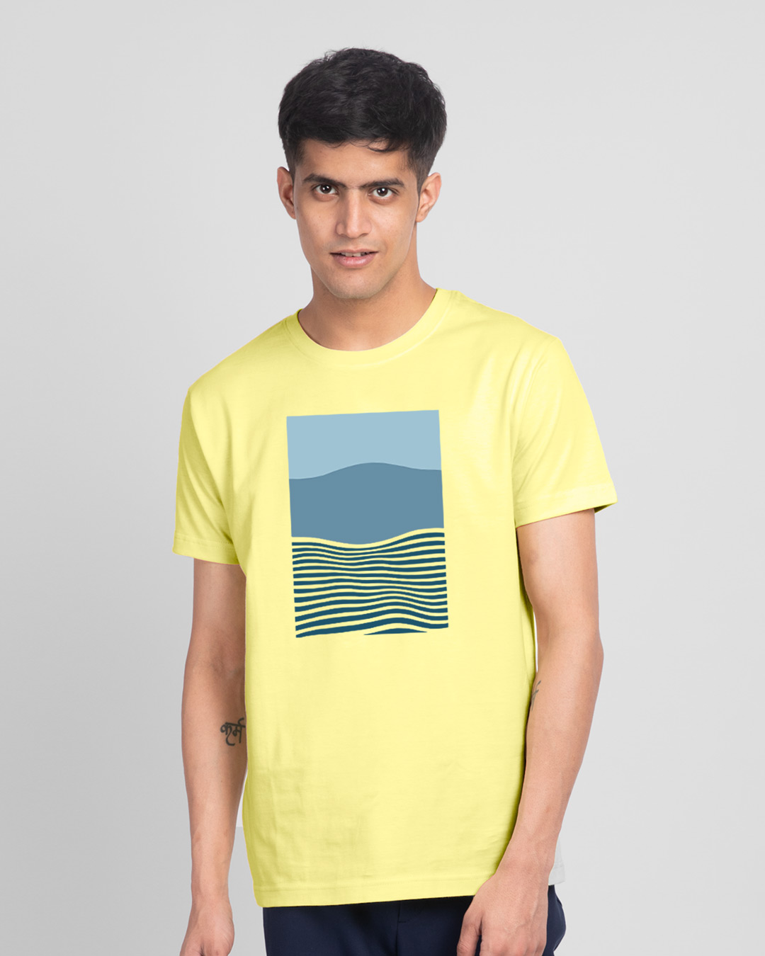 half colored t shirts