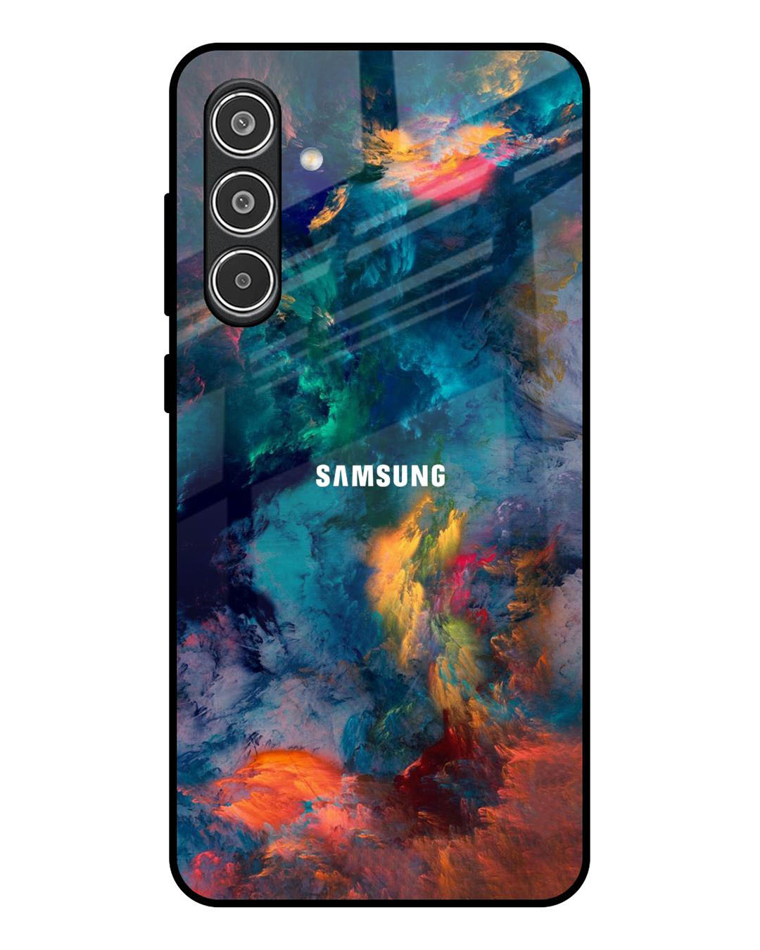 Buy Colored Storm Premium Glass Cover for Samsung Galaxy A56 5G(Shock