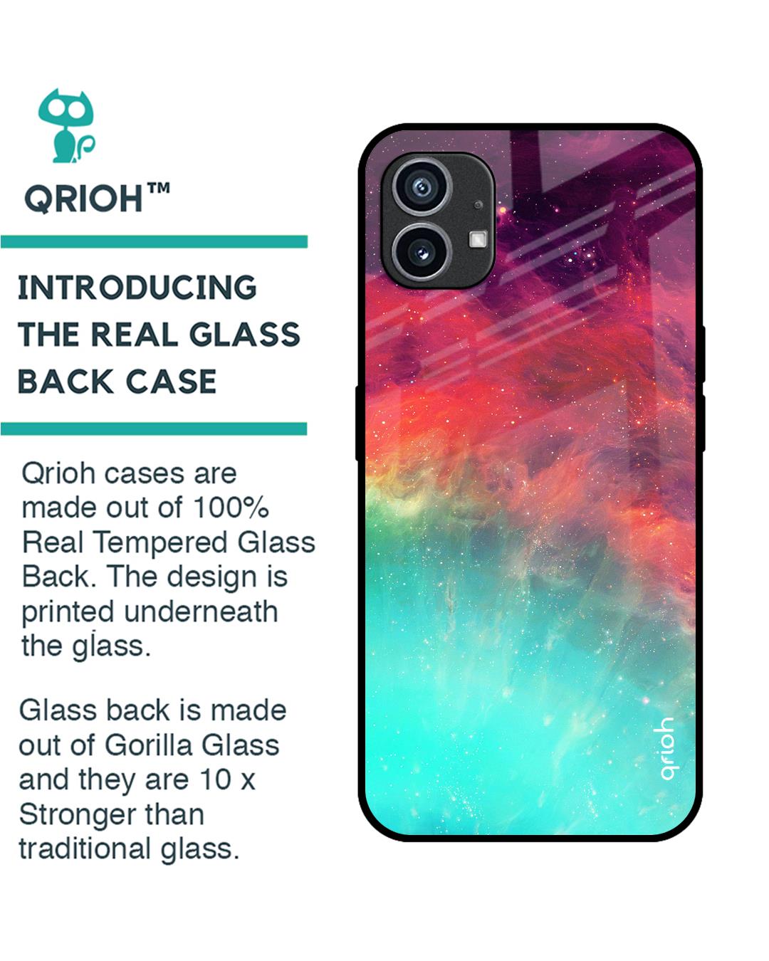 Shop Colorful Aura Premium Glass Case for Nothing Phone (1) (Shock Proof, Scratch Resistant)-Back