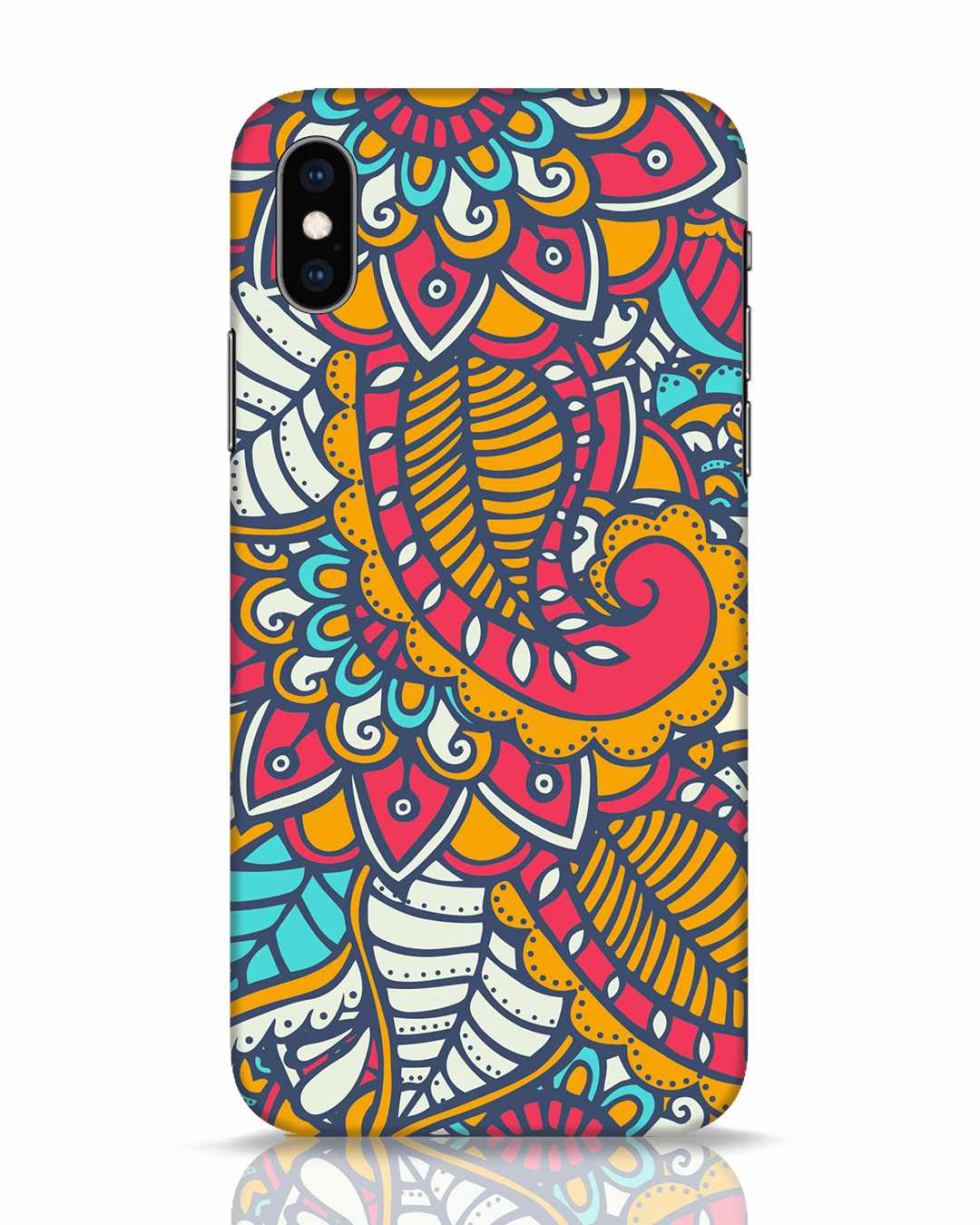 Buy Colorful Floral Pattern iPhone XS Mobile Case Online at ₹349.0 ...