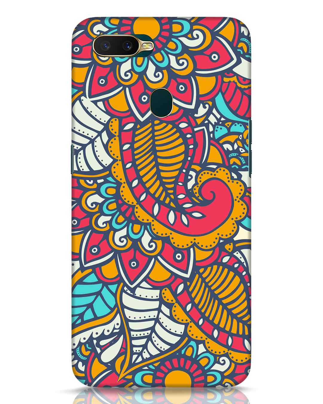 Buy Colorful Floral Pattern Oppo A7 Mobile Cover for Unisex Online at