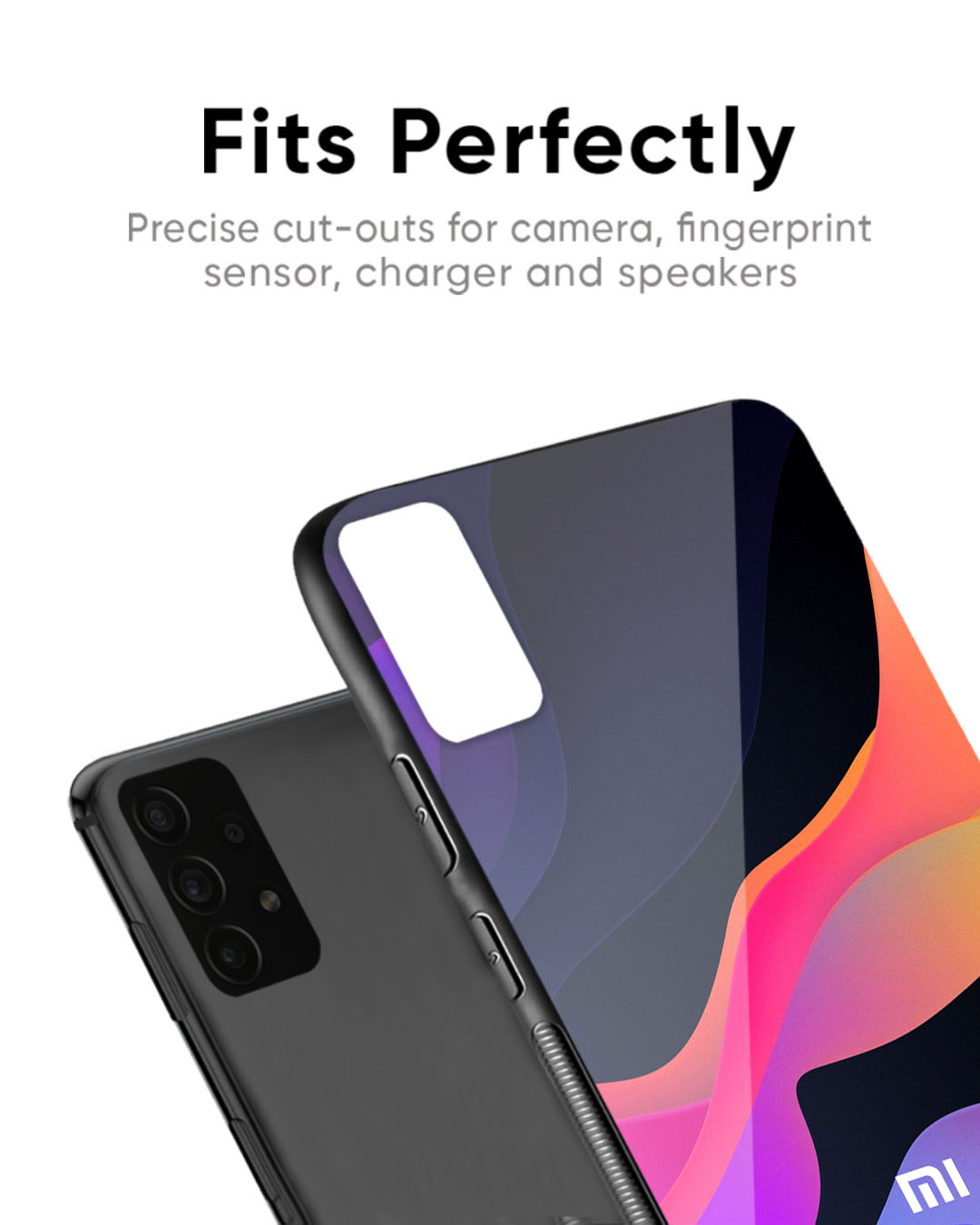 Shop Colorful Fluid Premium Glass Case for Redmi Note 12 Pro+ 5G (Shock Proof, Scratch Resistant)-Back