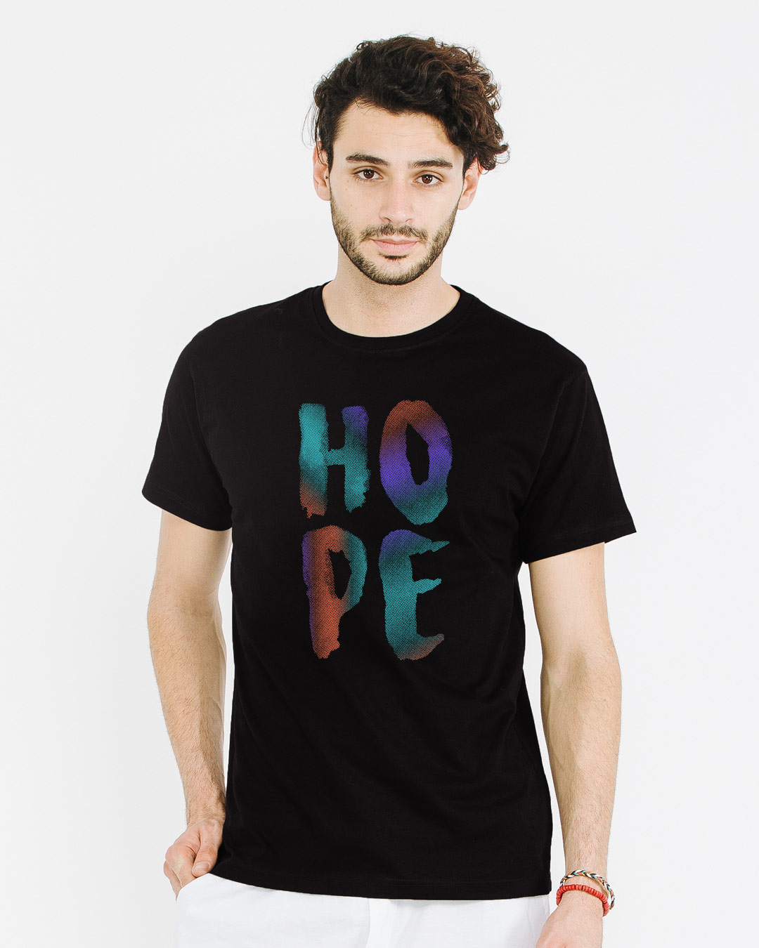 Shop Colorful Hope Half Sleeve T-Shirt-Back