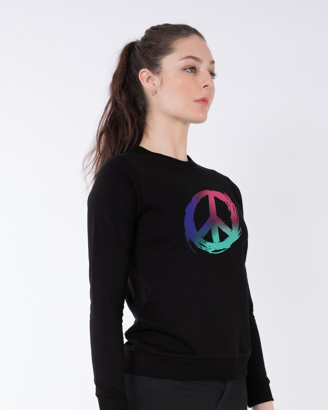 Shop Colors of Peace Fleece Light Sweatshirt-Back