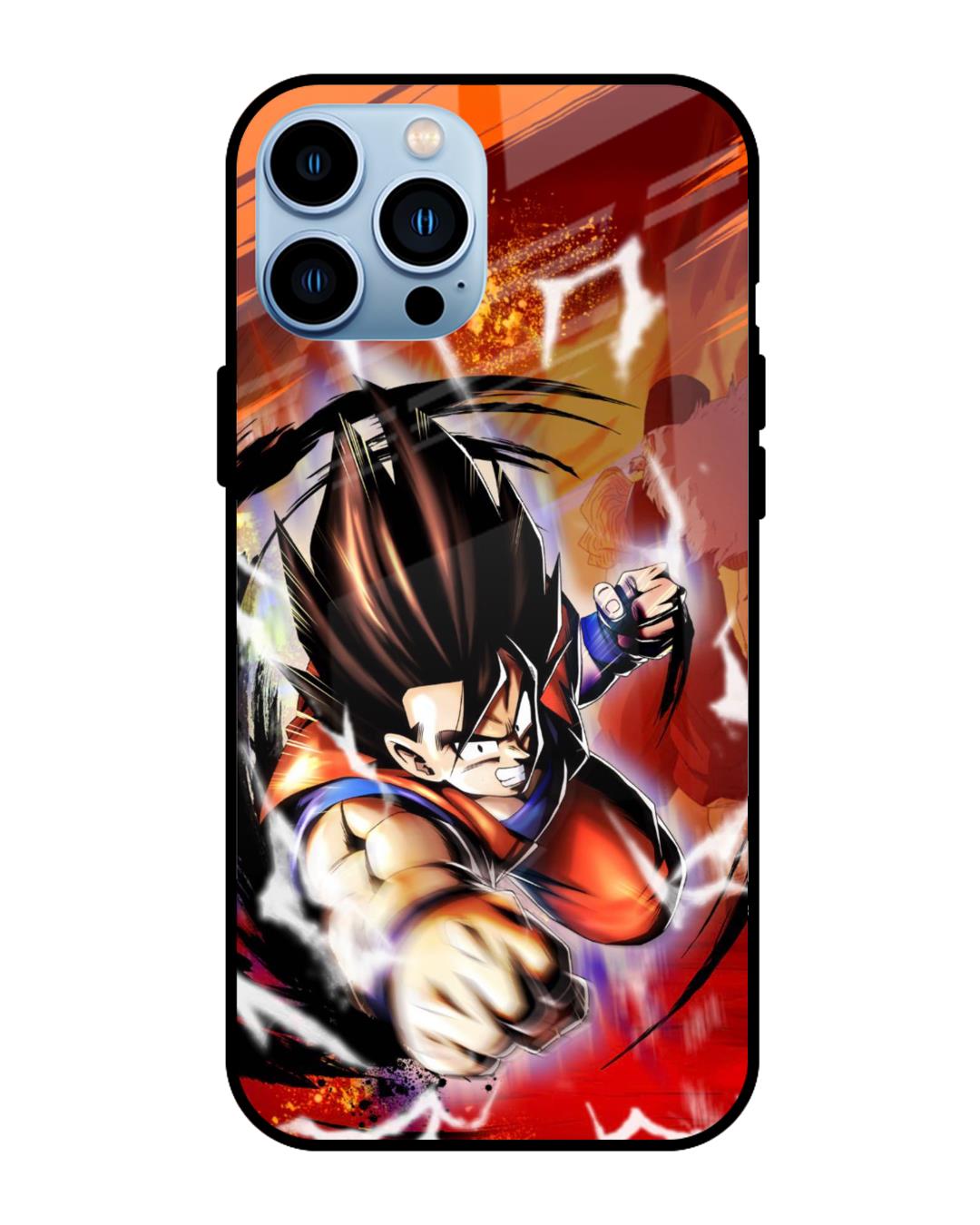 Shop Comic Anime Premium Glass Case for Apple iPhone 13 Pro Max (Shock Proof,Scratch Resistant)-Front