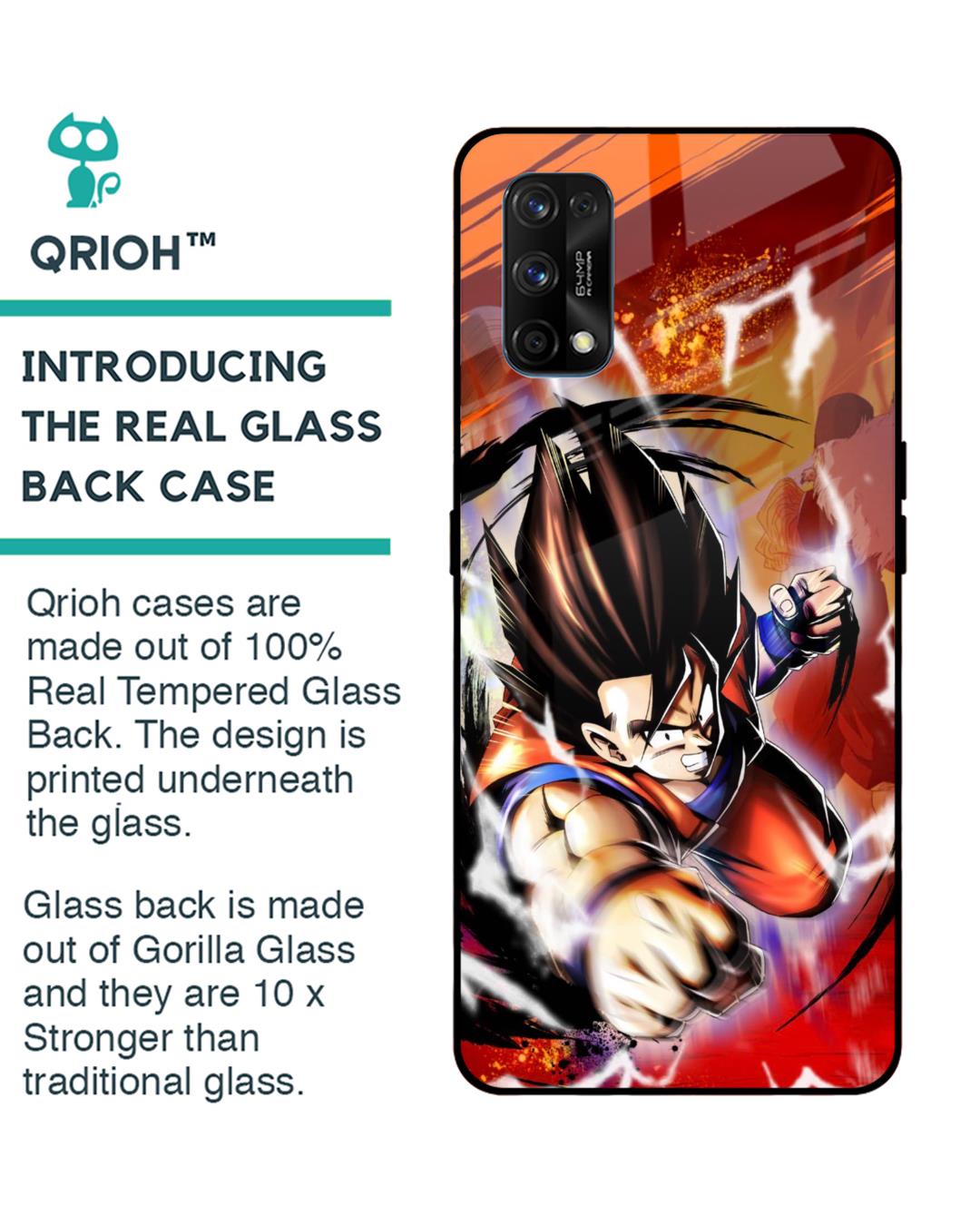 Shop Comic Anime Premium Glass Case for Realme 7 pro (Shock Proof, Scratch Resistant)-Back