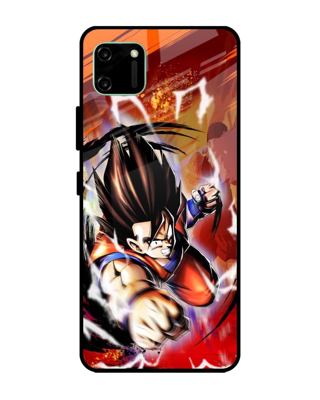 Buy Comic Anime Premium Glass Case for Realme C11 (Shock Proof, Scratch ...