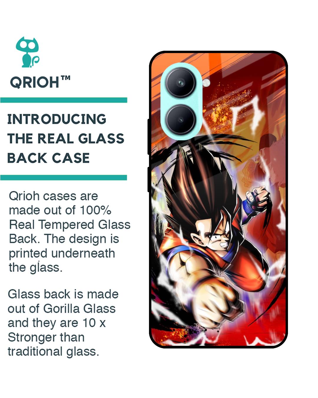 Shop Comic Anime Premium Glass Case for Realme C33(Shock Proof, Scratch Resistant)-Back