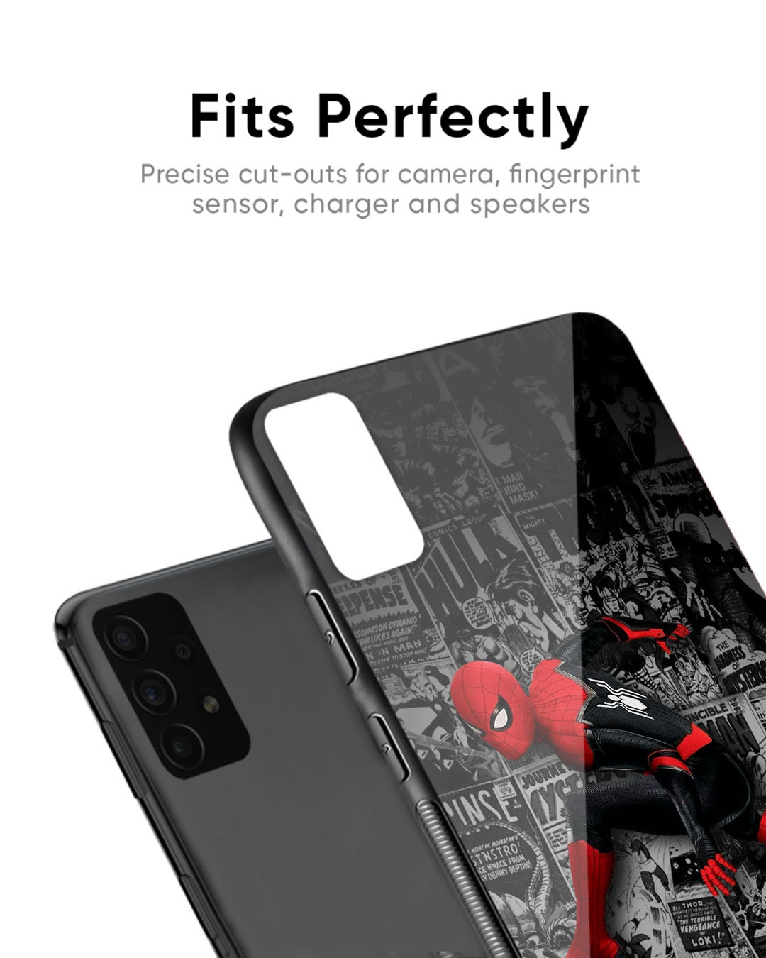 Shop Comic Art Premium Glass Case for Realme 11 Pro+ 5G (Shock Proof, Scratch Resistant)-Back