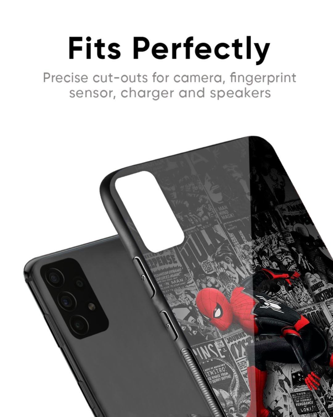 Shop Comic Art Premium Glass Case for Redmi Note 12 Pro 5G (Shock Proof, Scratch Resistant)-Back