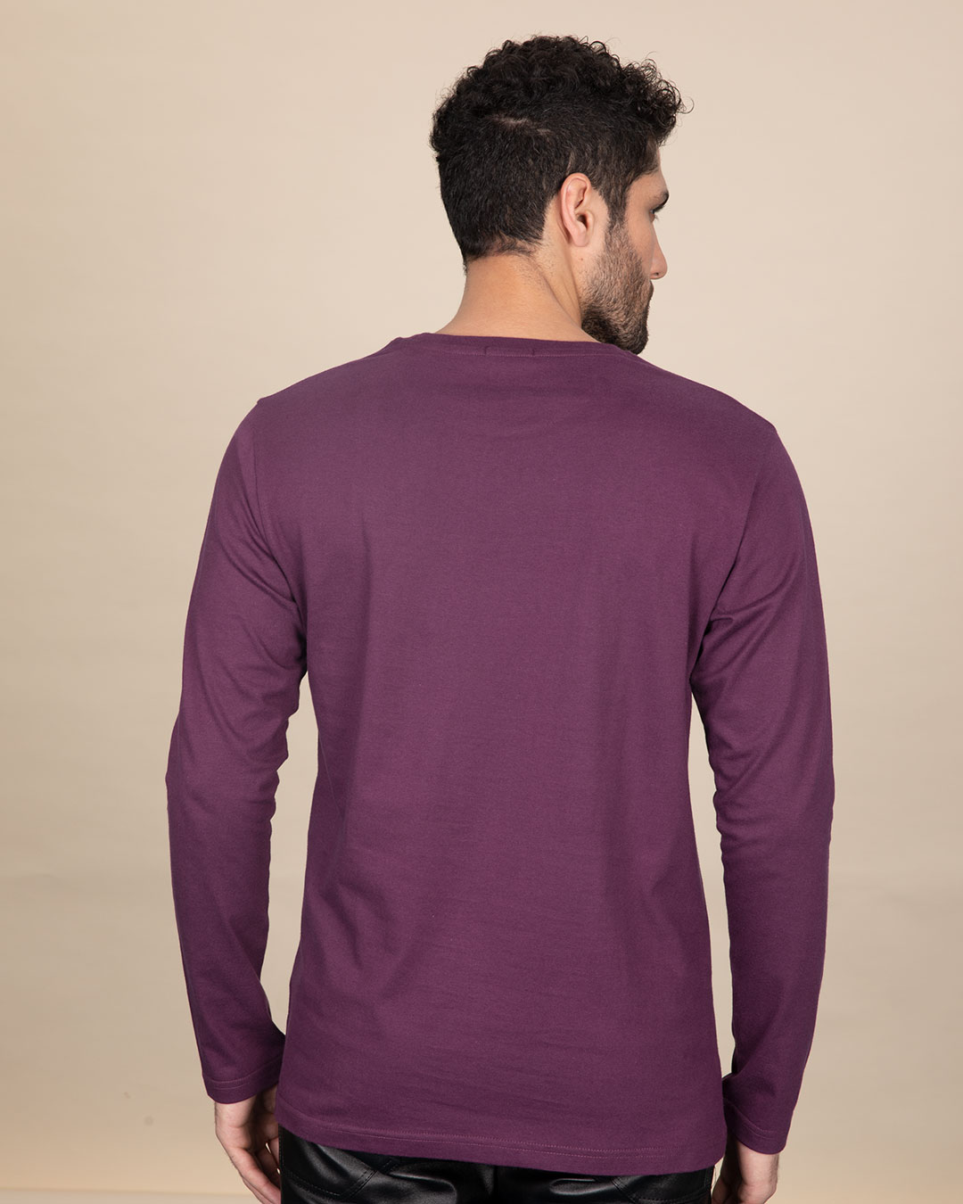 Shop Committed Full Sleeve T-Shirt-Back
