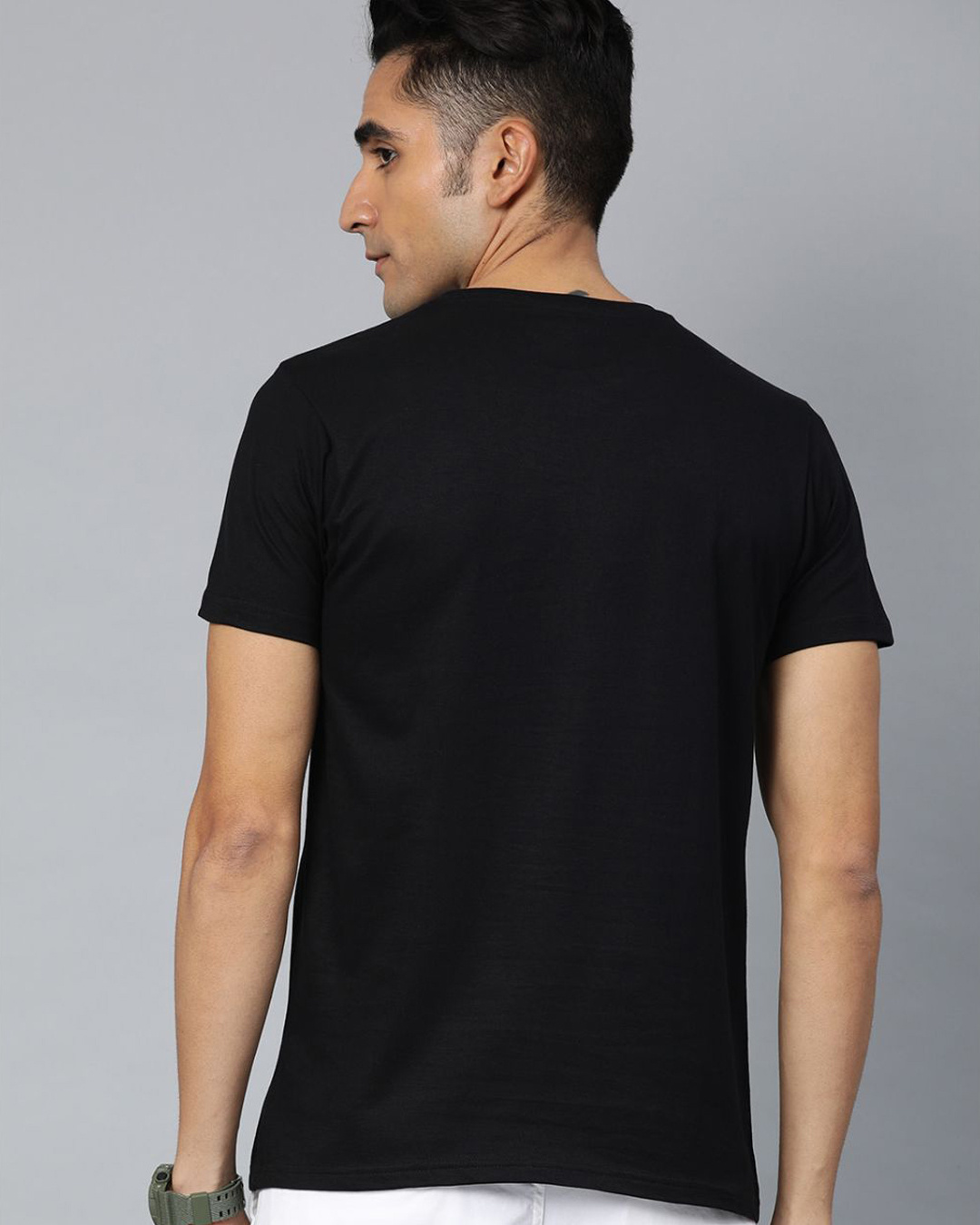 Shop Black Graphic T Shirt-Back