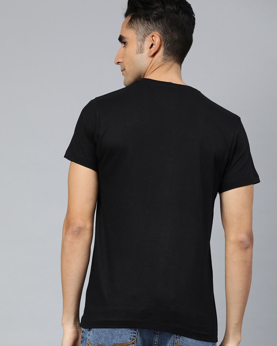 Shop Black Graphic T Shirt-Back