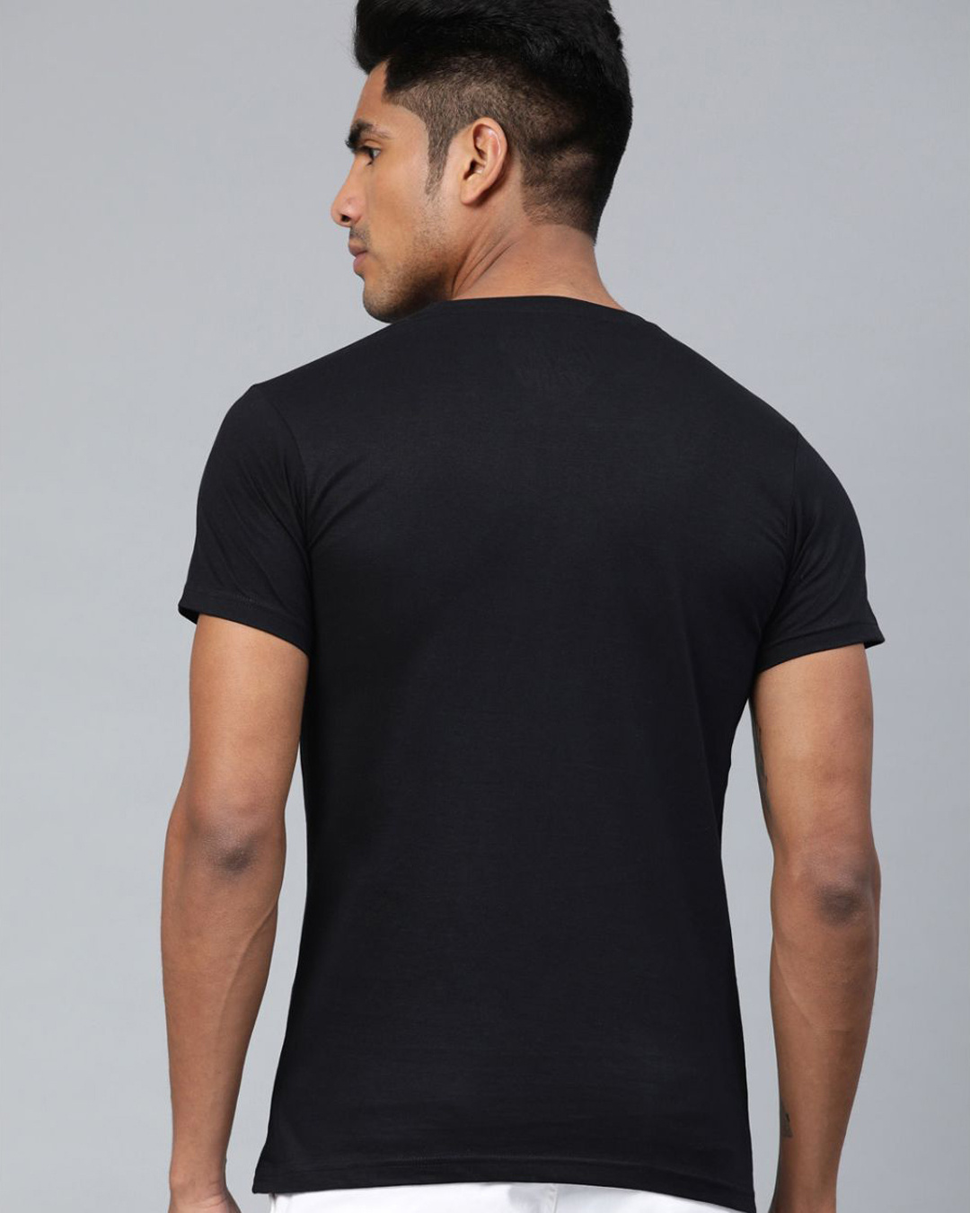 Shop Black Graphic T Shirt-Back