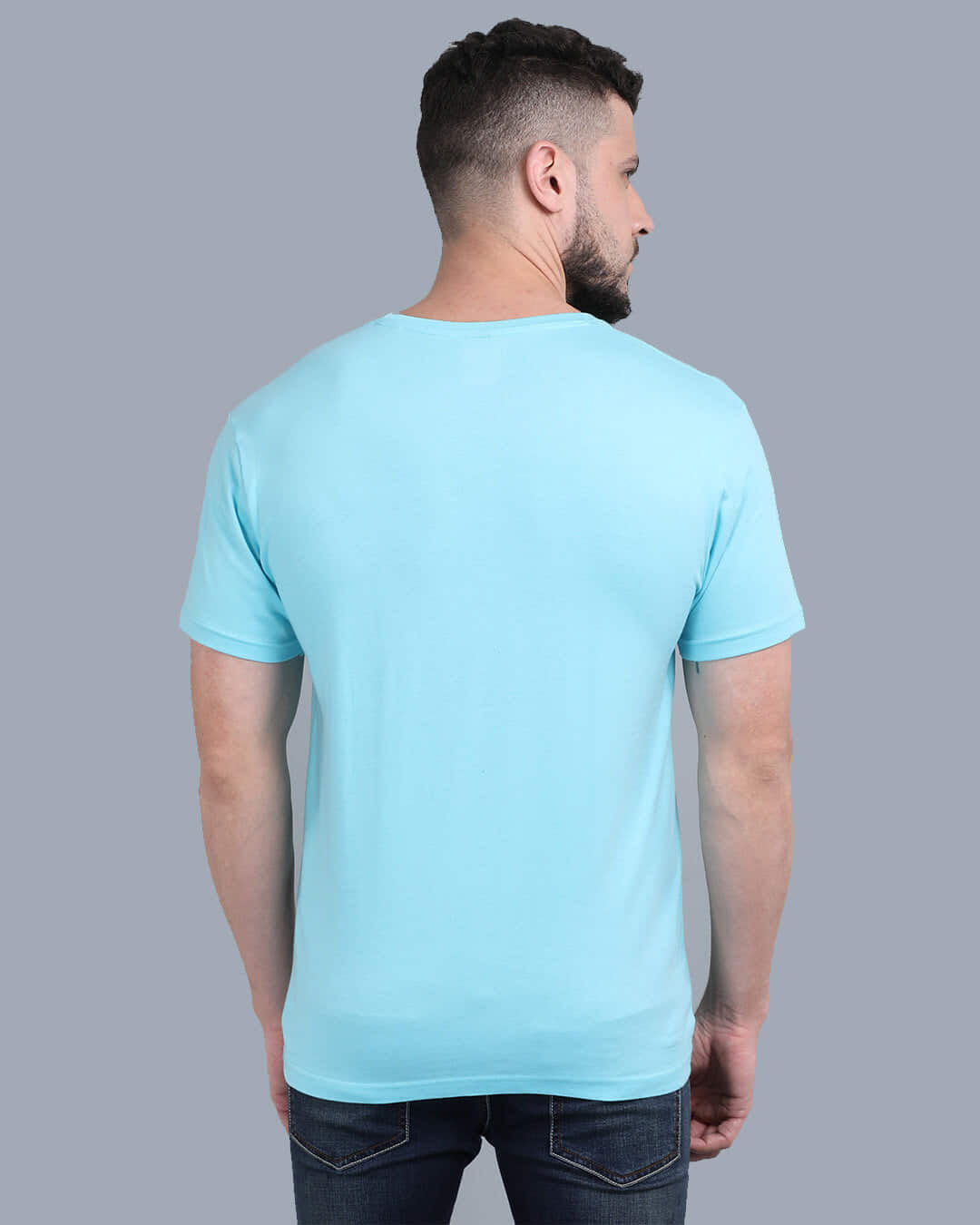 Shop Pocket Design T-Shirt Maronn-Back