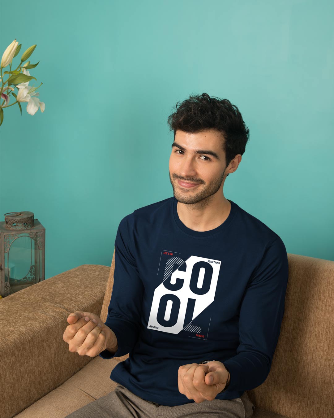 

Cool Always Full Sleeve T-Shirt Navy Blue Men' Printed Full Sleeve T-Shirt Bewakoof.com