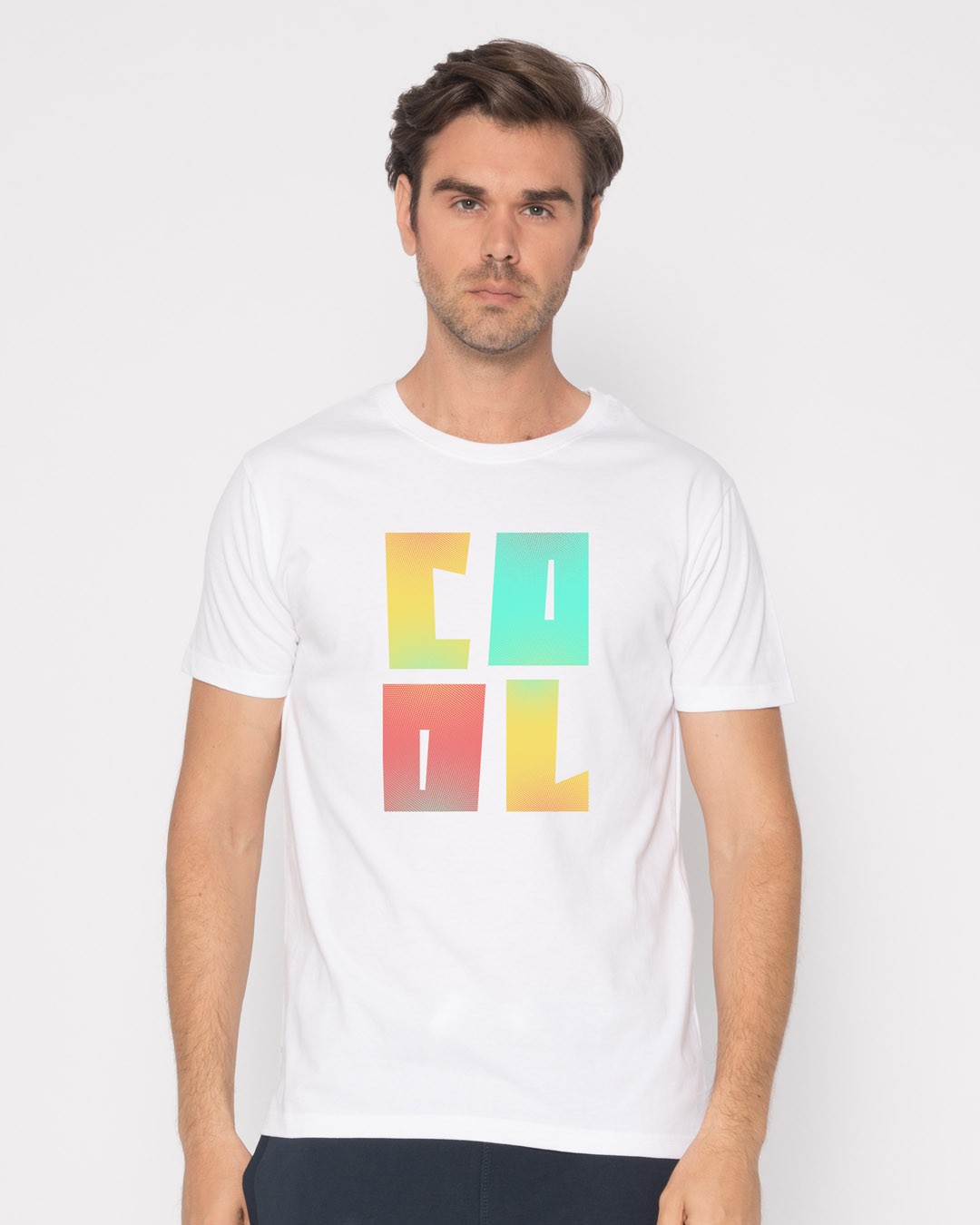 Shop Cool Colorful Half Sleeve T-Shirt-Back