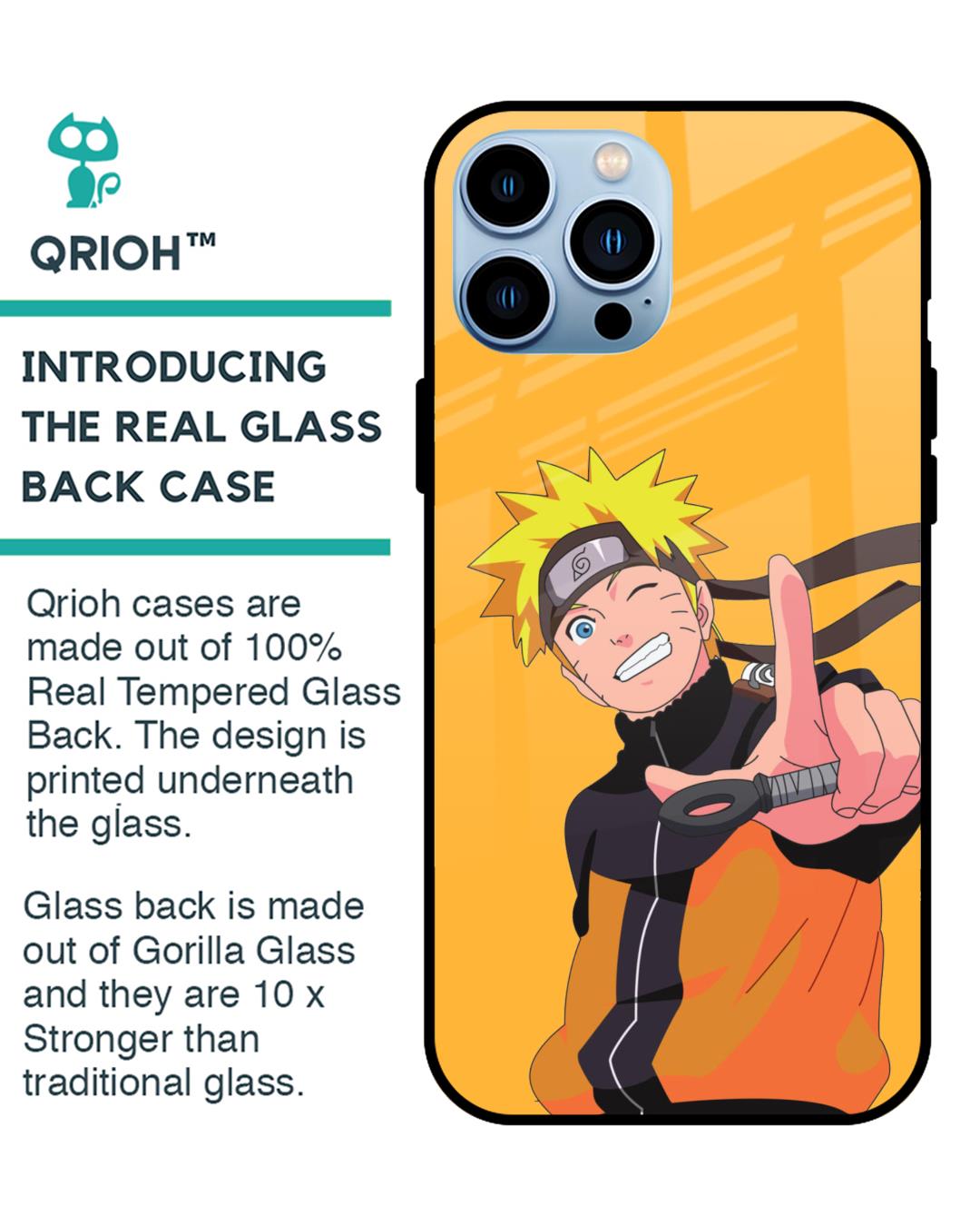 Shop Cool Naruto Premium Glass Case for Apple iPhone 13 Pro Max (Shock Proof,Scratch Resistant)-Back