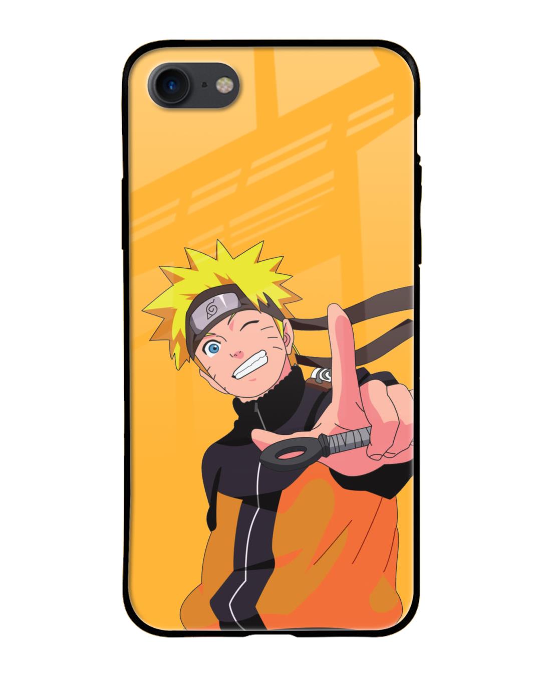 Shop Cool Naruto Premium Glass Case for Apple iPhone 7 (Shock Proof,Scratch Resistant)-Front