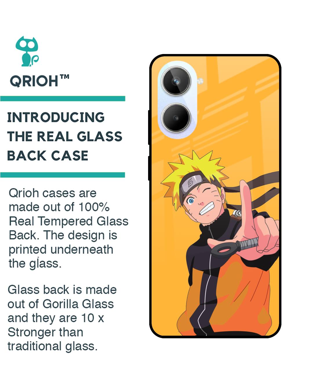 Shop Cool Naruto Premium Glass Case for Realme 10 5G(Shock Proof, Scratch Resistant)-Back