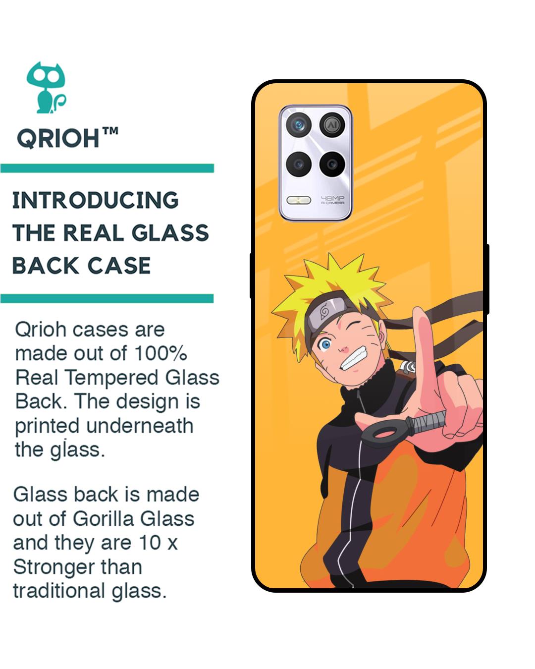 Shop Cool Naruto Premium Glass Case for Realme 9 5G(Shock Proof, Scratch Resistant)-Back